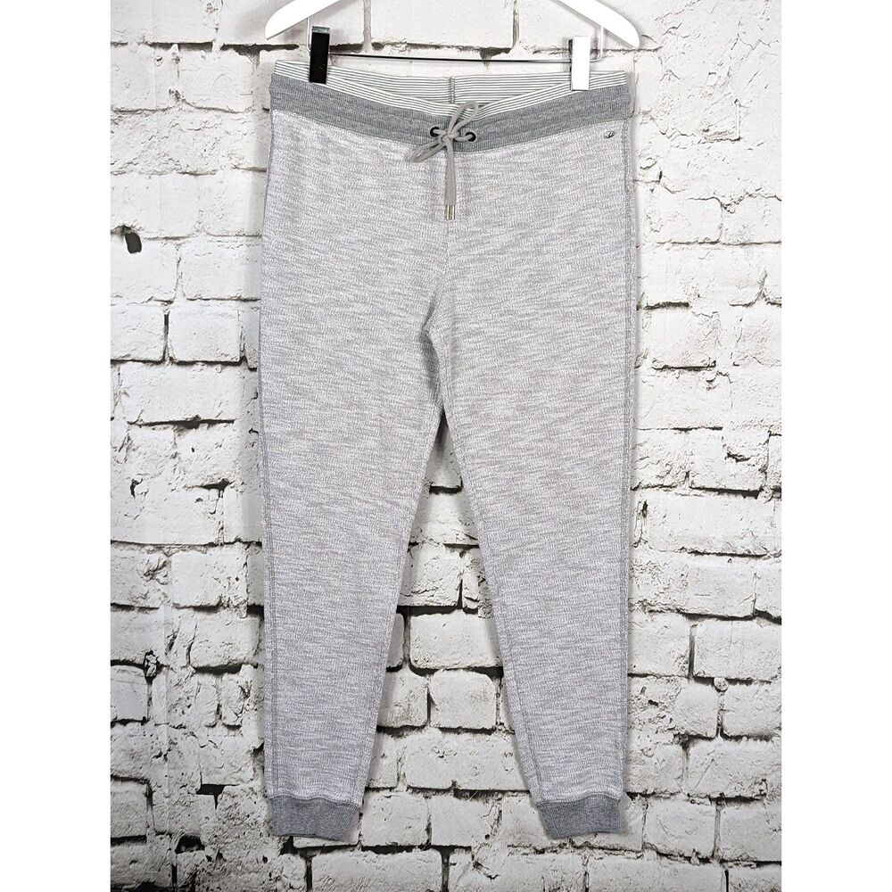 AMERICAN EAGLE Athleisure Heathered Gray Joggers Comfy Cozy Drawstring Large